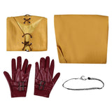 Final Fantasy XVI Game Aerith Gainsborough Women Yellow Dress Cosplay Costume Outfits Halloween Carnival Suit