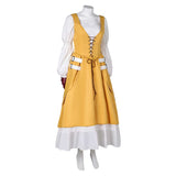 Final Fantasy XVI Game Aerith Gainsborough Women Yellow Dress Cosplay Costume Outfits Halloween Carnival Suit