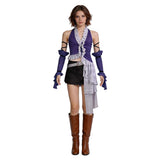 Final Fantasy Yuna Women Purple Outfit Cosplay Costume Outfit Halloween Carnival Suit