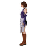 Final Fantasy Yuna Women Purple Outfit Cosplay Costume Outfit Halloween Carnival Suit