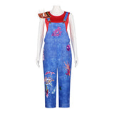 Forgotten Island Jo Women Blue Overalls Outfit Cosplay Costume Outfit Halloween Carnival Suit
