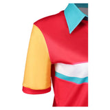 Forgotten Island Jo Women Red Top Cosplay Costume Outfit Halloween Carnival Suit