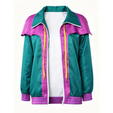 Forgotten Island Risa Women Green Coat Cosplay Costume Outfit Halloween Carnival Suit