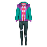 Forgotten Island Risa Women Green Coat Outfit Cosplay Costume Outfit Halloween Carnival Suit