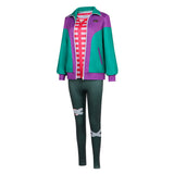 Forgotten Island Risa Women Green Coat Outfit Cosplay Costume Outfit Halloween Carnival Suit