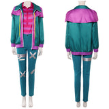 Forgotten Island Risa Women Green Outfit Cosplay Costume Outfit Halloween Carnival Suit