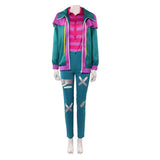 Forgotten Island Risa Women Green Outfit Cosplay Costume Outfit Halloween Carnival Suit