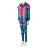 Forgotten Island Risa Women Green Outfit Cosplay Costume Outfit Halloween Carnival Suit