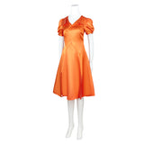 Frankenstein The Bride Women Orange Dress Cosplay Costume Outfit Halloween Carnival Suit