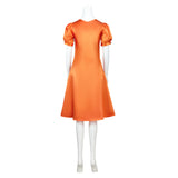 Frankenstein The Bride Women Orange Dress Cosplay Costume Outfit Halloween Carnival Suit