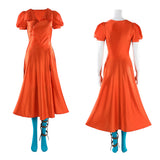 Frankenstein The Bride Women Orange Outfit Cosplay Costume Outfit Halloween Carnival Suit