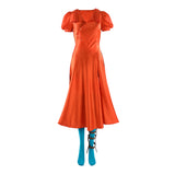 Frankenstein The Bride Women Orange Outfit Cosplay Costume Outfit Halloween Carnival Suit