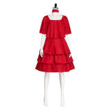 Frieren: Beyond Journey's End Frieren Women Red Dress Cosplay Costume Outfit Halloween Carnival Suit