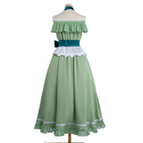Frieren: Beyond Journey‘s End Frieren Women Green Dress Cosplay Costume Outfit Halloween Carnival Suit