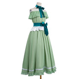 Frieren: Beyond Journey‘s End Frieren Women Green Dress Cosplay Costume Outfit Halloween Carnival Suit