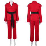 From the World of John Wick: Ballerina Eve Macarro Red Taekwondo Uniform Cosplay Costume
