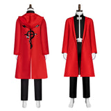 Fullmetal Alchemist  Edward Elric Red Outfit Cosplay Costume Outfit Halloween Carnival Suit
