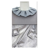 Funny Valentine Silver Outfit Cosplay Costume Outfit Halloween Carnival Suit