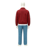 Futurama Philip J.Fry Red Tracksuit Set with Apron Cosplay Costume Outfit Halloween Carnival Suit