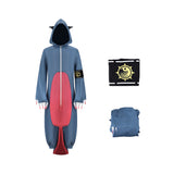 Gachiakuta Gita Women Gray Jumpsuit Cosplay Costume Outfit Halloween Carnival Suit