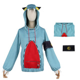 GACHIAKUTA Gita Women Green Hoodie Outfit Cosplay Costume Outfit Halloween Carnival Suit