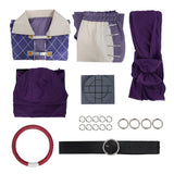 GACHIAKUTA Jabba Purple Outfit Cosplay Costume Outfit Halloween Carnival Suit