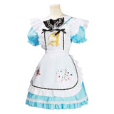 Game Alice: Madness Returns Alice Women Blue Lolita Dress Cosplay Costume Outfits Halloween Carnival Suit