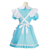 Game Alice: Madness Returns Alice Women Blue Lolita Dress Cosplay Costume Outfits Halloween Carnival Suit
