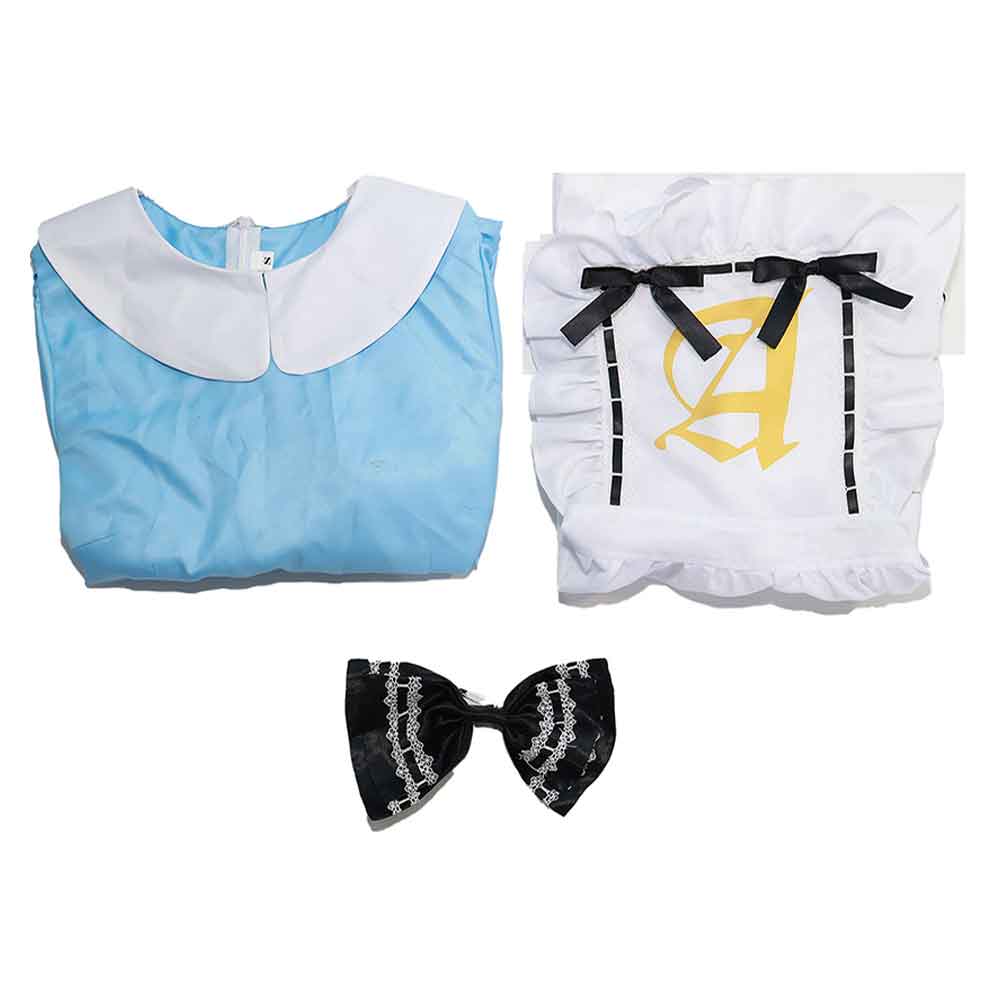Game Alice: Madness Returns Alice Women Blue Lolita Dress Cosplay Cost – TrendsinCosplay