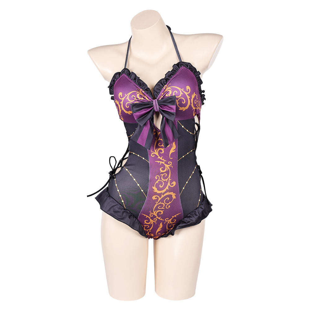 Game Baldur's Gate Astarion Women Purple Sexy Swimsuit Cosplay Costume TrendsinCosplay Game Baldur's Gate Astarion Women Purple Sexy Swimsuit Cosplay Costume TrendsinCosplay