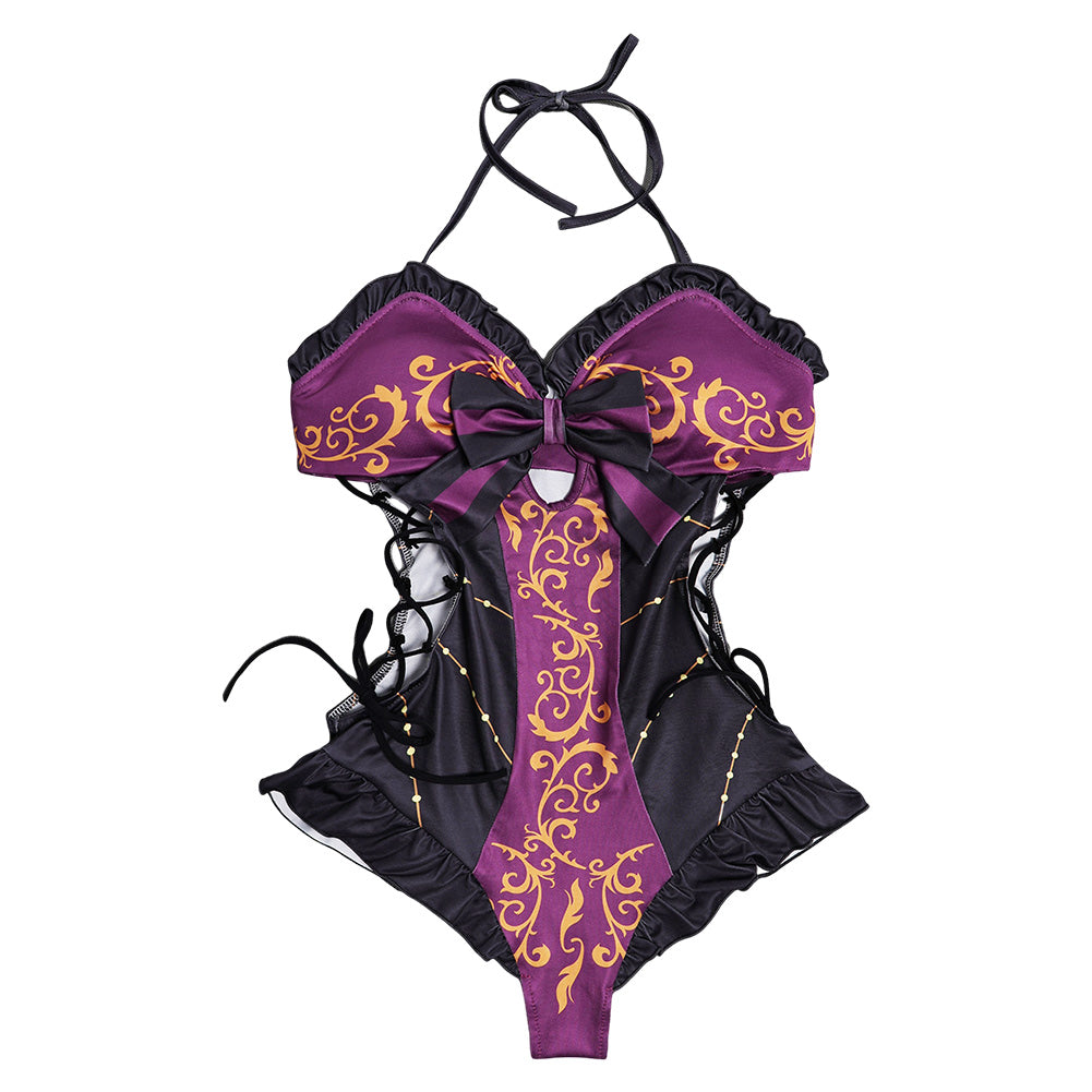 Game Baldur's Gate Astarion Women Purple Sexy Swimsuit Cosplay Costume TrendsinCosplay Game Baldur's Gate Astarion Women Purple Sexy Swimsuit Cosplay Costume TrendsinCosplay