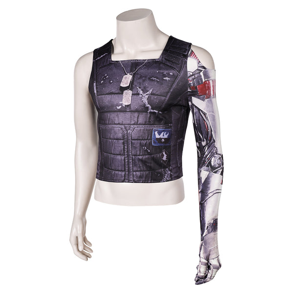 Cyberpunk 2077 Johnny Silverhand Black Outfit Halloween Party Carnival Cosplay Costume