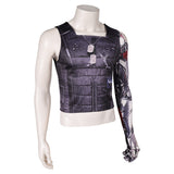 Game Cyberpunk 2077 Johnny Silverhand Black Top Cosplay Costume Outfits Halloween Carnival Suit