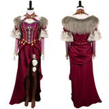 Game Dragon's Dogma Wilhelmina Women Red Dress Cosplay Costume Outfits Halloween Carnival Suit