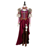 Game Dragon's Dogma Wilhelmina Women Red Dress Cosplay Costume Outfits Halloween Carnival Suit