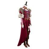 Game Dragon's Dogma Wilhelmina Women Red Dress Cosplay Costume Outfits Halloween Carnival Suit