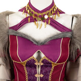 Game Dragon's Dogma Wilhelmina Women Red Dress Cosplay Costume Outfits Halloween Carnival Suit