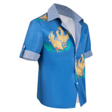 Game Final Fantasy Cloud Chocobo Blue Shirt Cosplay Costume Outfits Halloween Carnival Suit