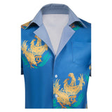 Game Final Fantasy Cloud Chocobo Blue Shirt Cosplay Costume Outfits Halloween Carnival Suit