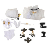 Game Final Fantasy Tifa Lockhart White Swimsuit Set Cosplay Costume Outfits Halloween Carnival Suit