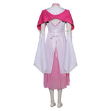 Game Final Fantasy VII Aerith Gainsborough Women Pink Dress Set Cosplay Costume Outfits Halloween Carnival Suit