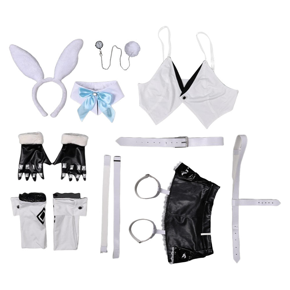 Game Final Fantasy VII Ever Crisis Tifa Lockhar Women White Bunny Girl ...