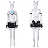 Game Final Fantasy VII Ever Crisis Tifa Lockhar Women White Bunny Girl Outfit Cosplay Costume