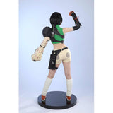 Game Final Fantasy VII Yuffie Kisaragi Women Green Set Cosplay Costume Outfits Halloween Carnival Suit