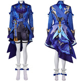 Game Genshin Impact Furina de Fontaine Women Blue Outfit Cosplay Costume Outfits Halloween Carnival Suit
