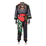 Game Genshin Impact Yip Gaming Black Outfit Cosplay Costume Outfits Halloween Carnival Suit