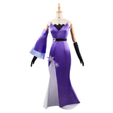 Game Honkai: Star Rail Jingliu Women Purple Dress Cosplay Costume Outfits Halloween Carnival Suit