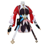 Game Honkai: Star Rail March 7th Women Red Dress Outfit Cosplay Costume Outfits Halloween Carnival Suit