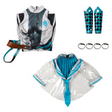Game Stellar Blade Eve Women Blue Jumpsuit Set Cosplay Costume Outfits Halloween Carnival Suit