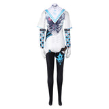 Game Stellar Blade Eve Women White Blue Combat Suit Cosplay Costume Outfits Halloween Carnival Suit